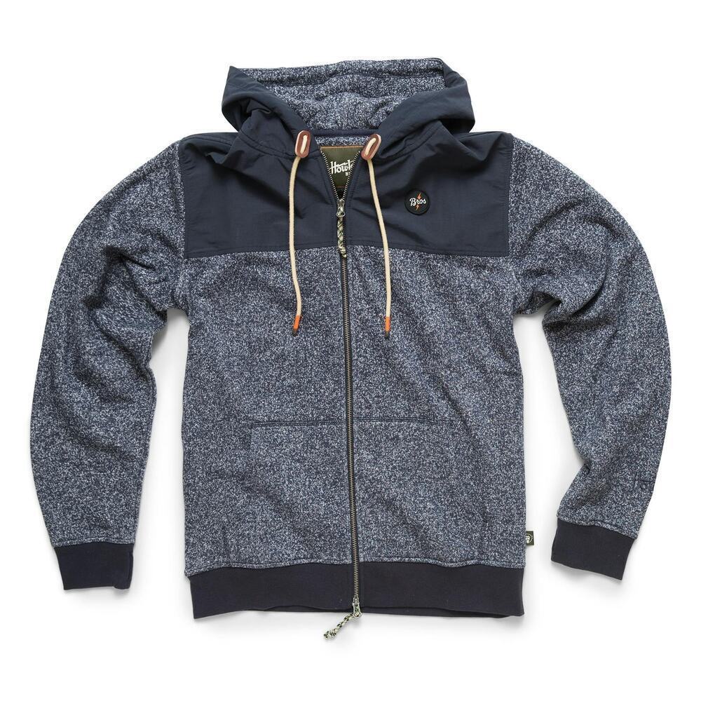 Howler Brothers Kameron Full-Zip Hoodie Fleece Jacket Men’s Size S Navy